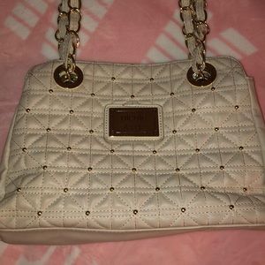 Pretty tan and gold Nicole purse